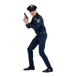 Disfraz policía gorra, camisa, pantalón y cinturón con pistolera talla XXL Disfraz policía gorra, camisa, pantalón y cinturón con pistolera talla XXL