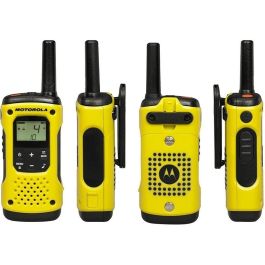 Motorola T92 H2O Walkie Talkie Banda PMR Alcance 10km IP67 Resistente al Agua Negro Amarillo