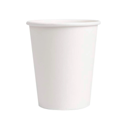 Blanca Vaso Térmico Cartón Blanco 200 cc Biodegradable Paquete 50 Unidades