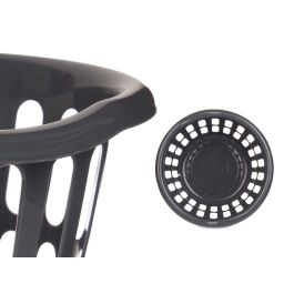 Cesto Redondo Kipit 40 cm Diámetro Calado Antracita - 27 Litros (18 Unidades) Cesto Redondo Kipit 40 cm Diámetro Calado Antracita - 27 Litros (18 Unidades)
