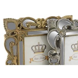 DKD Home Decor Marco de Foto 10x15 Dorado y Plateado Resina 2 x 25 x 19 cm (2 Unidades) Precio: 27.98999951. SKU: S3040855