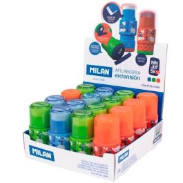 Milan Afilaborra Extension Serie Especial Ninjutsu C-Surtidos, Sacapuntas con Goma de Borrar y Depósito, Caja Expositora 16 Unidades Precio: 31.50000018. SKU: B12PAJNFG5