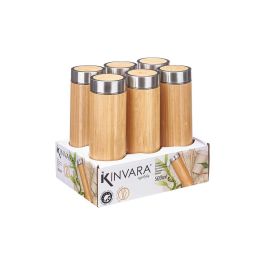 Termo Acero Bambu 500Ml Filtro Kinvara 15X21CM (12 Unidades) Termo Acero Bambu 500Ml Filtro Kinvara 15X21CM (12 Unidades)