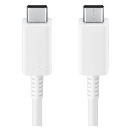 Samsung Cable USB-C a USB-C 1.8M 5A Carga Rápida Blanco EP-DX510JWEGEU