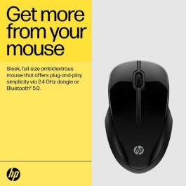 HP 250 Dual Mouse Inalámbrico Ambidextro de Tamaño Completo Plug & Play para Máxima Productividad en Cualquier Superficie