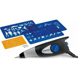 Dremel Grabador Herramienta de Precisión con Control de Profundidad Variable para Metales, Vidrio, Madera, Plástico y Cerámica - Kit con Plantillas