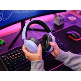 Trust GXT 490P FAYZO Auriculares Alámbricos Gaming USB Sonido Envolvente 7.1 Micrófono RGB Negro/Púrpura