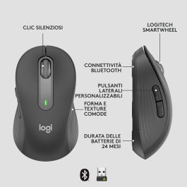Logitech M650 L Signature for Business - Ratón Inalámbrico Ergonómico Grande con Logi Bolt, SilentTouch, 24 Meses Batería Logitech M650 L Signature for Business - Ratón Inalámbrico Ergonómico Grande con Logi Bolt, SilentTouch, 24 Meses Batería