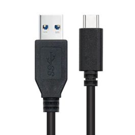 Cable USB 3.1 Tipo-C Nanocable 10.01.4002/ USB Tipo-C Macho - USB Macho/ 2m/ Negro