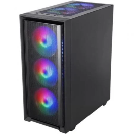 Mars Gaming Caja Semitorre Gaming MC-AIR con Panel Frontal Mesh y 4 Ventiladores FRGB Rainbow