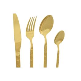 Cuberteria Basicos DKD Home Decor Dorado 7 x 24 x 15 cm Set de 16 Cuberteria Basicos DKD Home Decor Dorado 7 x 24 x 15 cm Set de 16