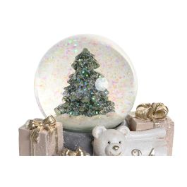 DKD Home Decor Figura de Navidad Moderna Oso Resina Multicolor 9x9x11 cm (2 Unidades) Surtidas