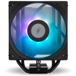 Nox Hummer R-400 ARGB Disipador CPU de 12cm con Ventilador PWM para Intel/AMD - Negro