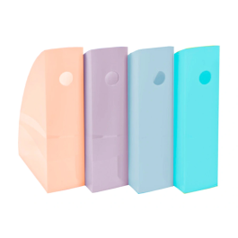 Exacompta Revistero Aquarel Mag-Cube Set de 4 Unidades Colores Pastel 266x328x305 mm