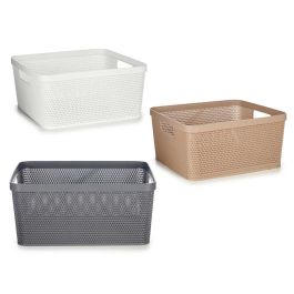 Cesta Multiuso Kipit Rectangular Grande 36x15x29 cm, Varios Colores (18 Unidades) Cesta Multiuso Kipit Rectangular Grande 36x15x29 cm, Varios Colores (18 Unidades)