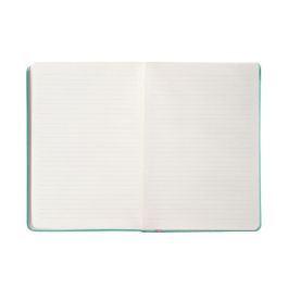 Cuaderno Con Gomilla Antartik Notes Tapa Dura A4 Hojas Rayas Rosa Y Turquesa 100 Hojas 80 gr Fsc