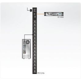 ATEN PE1216 Regleta de enchufes IP 16 Puertos 16x C13 IP-ready