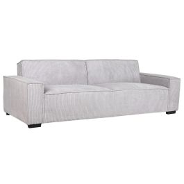 DKD Home Decor Sofá Cama Moderno de Pana y Poliéster Desmontable Gris Claro, Medidas 230 x 94 x 75 cm, Altura Asiento 41 cm Precio: 530.49999992. SKU: B126CPMNGB