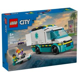 LEGO 60451 Ambulancia de Emergencias, Juego Construcción, 184 Piezas, 5+ Años