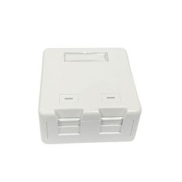 Lanview Caja de Montaje en Superficie para 2 Conectores RJ45