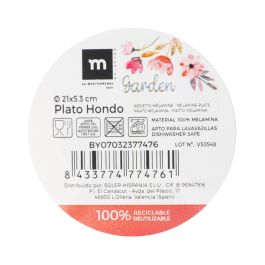 La Mediterranea Plato Hondo Garden Mel.Mate 21 cm (24 Unidades) La Mediterranea Plato Hondo Garden Mel.Mate 21 cm (24 Unidades)