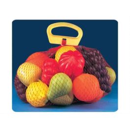 Molto Bolsa de Frutas con Asa 17 Piezas, Juguete Educativo de Plástico para Niños 3+ Años, Contenido: 17 Piezas