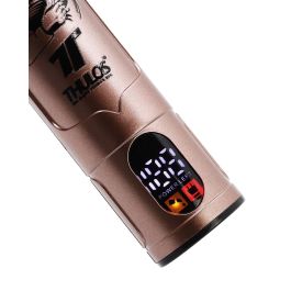 Thulos Cortapelos TH-CP114 Recargable, Cuchilla Acero Carbono, Estilo Vintage, Incluye Guías de Corte y Accesorios