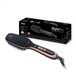 Beurer HS-60 Cepillo Alisador Eléctrico con Pantalla LCD y Función Iónica para Cabello Liso y Sin Electricidad Estática