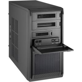 Chieftec LT-01B-350GPB Caja Mini Torre PC Negro con Fuente de Alimentación 250W para Placas Base Mini-ATX