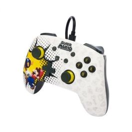 Mando con Cable PowerA Enhanced para Nintendo Switch - Modelo BOB-OMB BLAST, Oficial Nintendo, Botones Asignables, Cable USB-C 3m, NSGP0085-01 Mando con Cable PowerA Enhanced para Nintendo Switch - Modelo BOB-OMB BLAST, Oficial Nintendo, Botones Asignables, Cable USB-C 3m, NSGP0085-01