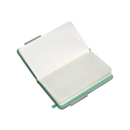 Cuaderno Con Gomilla Antartik Notes Tapa Dura A6 Hojas Cuadricula Gris Y Turquesa 100 Hojas 80 gr Fsc