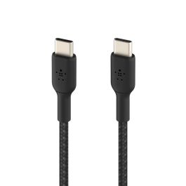 Cable USB-C a USB-C Belkin CAB004BT2MBK Negro 2 m Cable USB-C a USB-C Belkin CAB004BT2MBK Negro 2 m