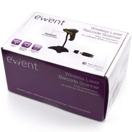 Ewent EW3430 Lector Código Barras Inalámbrico Láser USB 500 Lecturas/seg