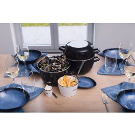 Cosy & Trendy Olla con Molde de Acero Inoxidable - D18cm Negro - Compatible Inducción y Todo Tipo de Fuegos