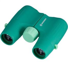 Bresser BRE4007922069586 Prismáticos JUNIOR para niños, 6x aumento, robustos y ergonómicos, color verde