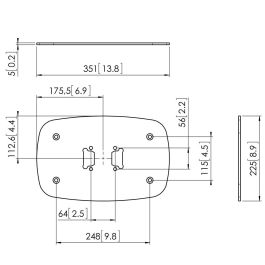 Vogel's PFF7060S Base a Suelo para Tubos Connect-It Plata