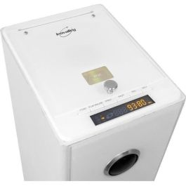 Inovalley HP33-CD Torre de Sonido Bluetooth 100W con Reproductor CD, Puerto USB, SD, Radio FM y Entrada Auxiliar - Blanco