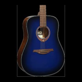 LAG Guitarra Acústica Dreadnought Edición Limitada Blue Burst Azul Tapa Cedro Rojo Macizo Mástil Caoba Precio: 439.584288. SKU: B1B9GH6Y6W