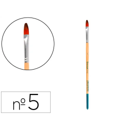 Liderpapel Nº 5 Pincel Punta Filbert Lengua de Gato Pelo Sintético Certificado para Acrílica Acuarela Gouache Precio: 21.175. SKU: B146ZKRK9E