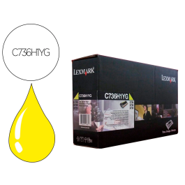 LEXMARK C-736, X-736/738 Toner Amarillo Alto rendimiento Retornable Precio: 559.99000013. SKU: B1KDNFYKNH