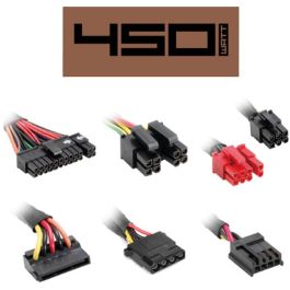 Sharkoon SilentStorm SFX Bronze Fuente Alimentación para PC 450W 80 PLUS Bronze SFX con Adaptador ATX 20+4 Pin Negro