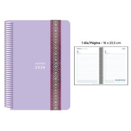 Agenda Anual (2026) Senfort Pastel Espiral Tapa Pp Con Goma Decorada 160X235 D/P Lila Precio: 17.5000001. SKU: B1G5J6B36M