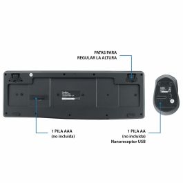 COOLBOX Kit inalambrico multimedia de teclado y raton