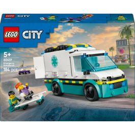 LEGO 60451 Ambulancia de Emergencias City con paramédica, patinador, camilla, jeringa y accesorios, set de construcción para niños +5 años Precio: 21.49999995. SKU: B1D5EGZL4M
