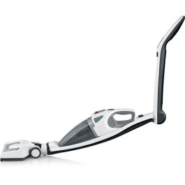 Severin HV 7173 Aspirador Escoba 2 en 1 Sin Cable Seco 120W, con Batería de Litio y Autonomía de 35 minutos, Colores Blanco y Negro
