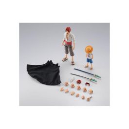 Tamashii Nations One Piece S.H. Figuarts Premium Bandai Shanks & Monkey D. Luffy Childhood Version Figuras Tamashii Nations One Piece S.H. Figuarts Premium Bandai Shanks & Monkey D. Luffy Childhood Version Figuras