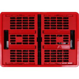 Voila Caja Plegable 45L con Dimensiones 53x37x27 cm en Rojo y Negro (10 Unidades)