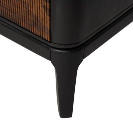 Aparador Marrón-Negro Madera Salón 160 X 40 X 75 cm
