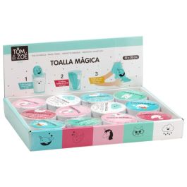 Tom et Zoe Toalla Mágica 30x30 cm 100% Algodón Comprimida