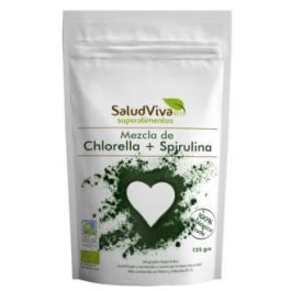 SALUD VIVA Chlorella y Espirulina Mezcla en Polvo 125g Bio - Alga Orgánica para Deportistas, Vegano, Sin Gluten Precio: 10.5000005. SKU: B1F83B4TEH